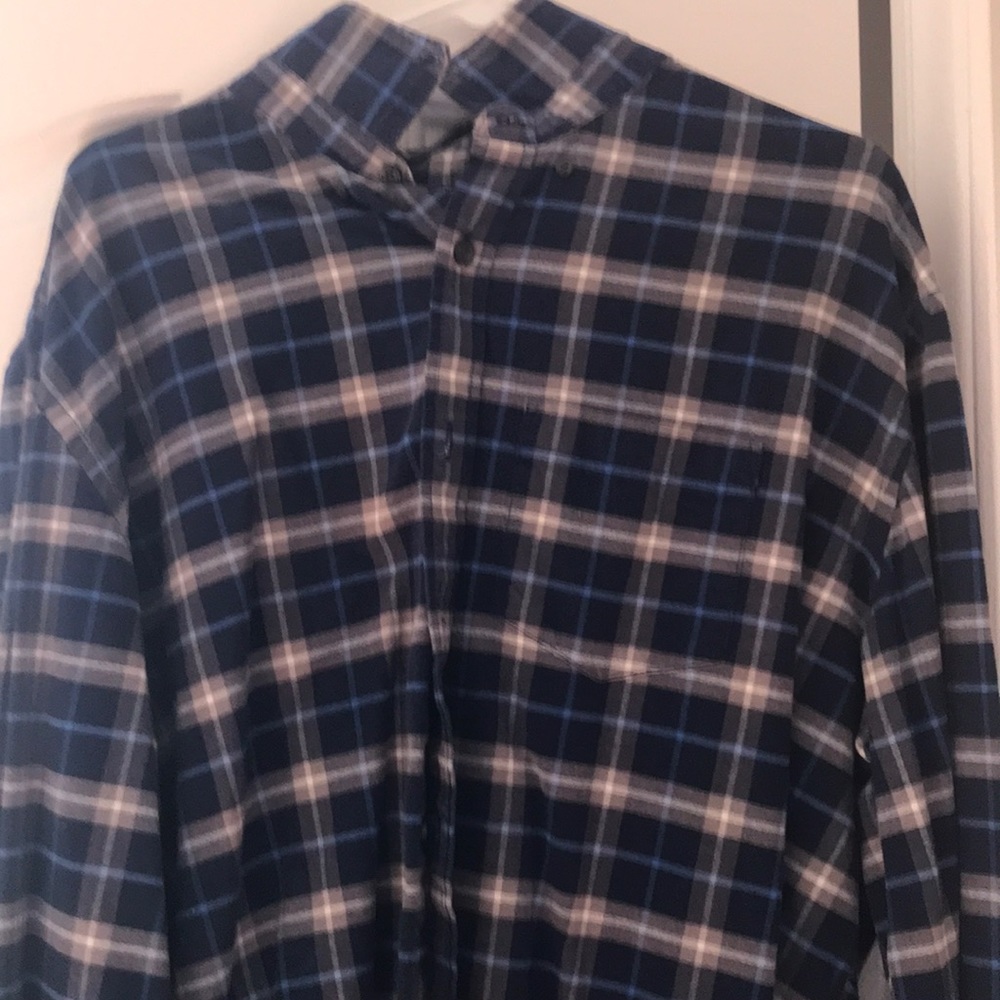 Old Navy Mens Blue Oxford Shirt XXL TTG Slim for